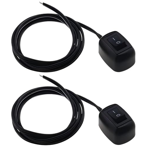 Car Water Drop Shape Paste Type Button Switch 2PCS DC12-24V ON/Off Switches for Neon Lights Light-Emitting Diodes Automotive Parts 100cm Length