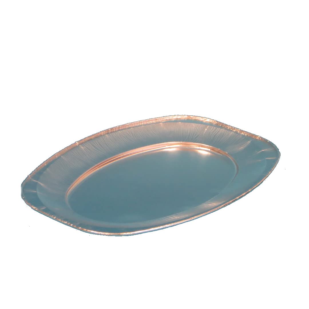 Pro DP 50 Aluminium Partyplatten Servierplatten Cateringplatten Groß oval 545x360mm - Inkl. VerpG in D