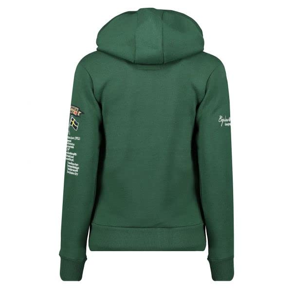 Geographical Norway da Uomo Felpa con Cappuccio Mezza Zip con Cappuccio e Marsupio Felpa con Cappuccio a Maniche Lunghe per Il Tempo Libero Casual Produzione BANS
