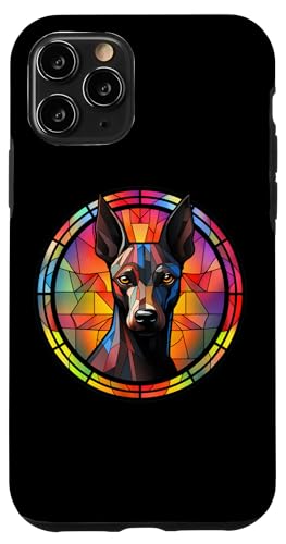 Xoloitzcuintli Xolo Dog Stained Glass Leadlight Artistic Case for iPhone 11 Pro