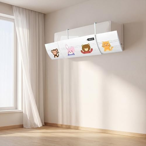 Déflecteur universel réglable pour climatisation, circulation de l'air de chauffage - Déflecteur d'air optimisé le confort de la pièce - Économie d'énergie (blanc, 110 cm) – vue 4