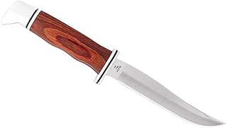 Buck Knives 105 Pathfinder Fixed Blade Hunting Knife, 5" D2 Stainless Steel Blade, Cocobolo Handle
