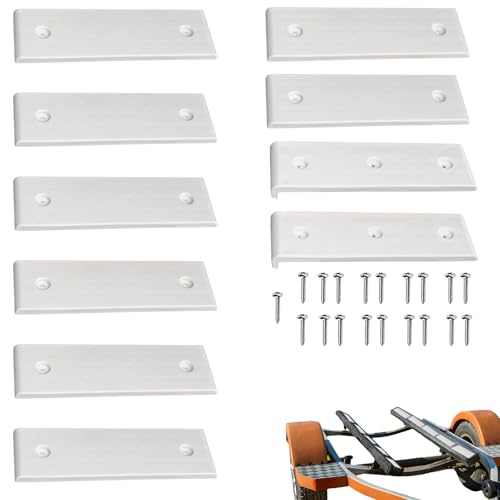 Toboggans superposés pour remorque de bateau 3 x 10 pouces