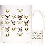 chihuahua cioccolato allevamento Stampa professionale KAZMUGZ Tazza per chihuahua. Tazza per tè, caffè o cioccolata calda. Regalo per chihuahua. Design a forma di cane. Lavabile in lavastoviglie e adatta al microonde.