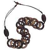 Confort : confectionné à partir de matériaux nobles, ce collier de perles de noix de est un accessoire d'hiver douillet, idéal à porter seul ou en superposition comme bijou vintage, sur un pull. collier de perles fait main, style vintage