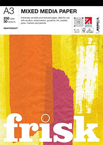 Frisk 23250003 Mixed Media Paper Pad A3, White
