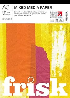 Frisk 23250003 Mixed Media Paper Pad A3, White