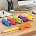 ELETIUO 6-Pack Pencil Grips,Ergonomic Triangular Design with Guiding Grooves Corrects Grip,Soft Silicone & Non-Slip Texture,Universal Fit for Kids&Adults Left/Right Handed Writing,Drawing