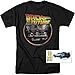 Popfunk Back to The Future Delorean T Shirt & Stickers (Black) X-Large