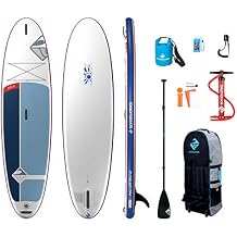 Boardworks SHUBU Solr SUP - All Water Inflatable Stand-Up Paddle Board - SUP Includes Complete Kit with Paddle, Backpack Carry Bag, Leash, Dry Bag and Pump - 10.6 ft