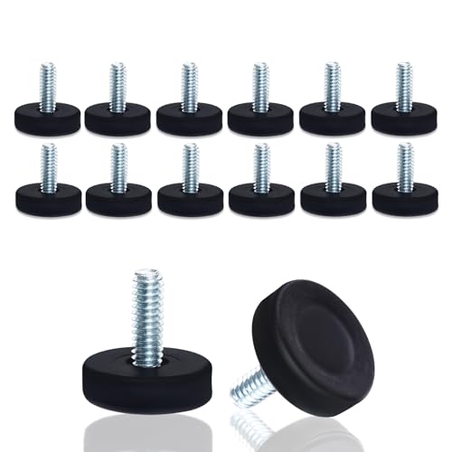 Encuentra reviews de Patas niveladoras para muebles tabla con los diez mejores. 37 Pies niveladores de rosca de 1/4 pulgadas, 12 niveladores de muebles para suelos desiguales, patas niveladoras ajustables de muebles con rosca y patas niveladoras de mesa (1/4...