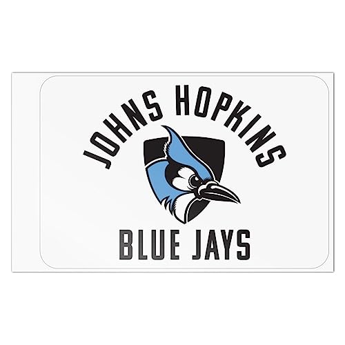 Johns Hopkins University Blue Jays Logo Home Business Office Sign - Window Sticker - 6" x 9" (15.2cm x 22.9cm)