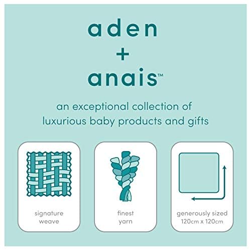 Image of Aden + Anais 100% Cotton Muslin Musy Squares, Multi-Use Baby Cloths for Girls & Boys, 70x70cm, Ideal Newborn & Infant Nursing Set, Perfect Shower Gifts, 3 Pack, Twinkle