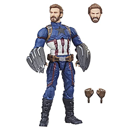 Marvel Legends Series Saga do Infinito Design Especial, Figura de 15 cm - Capitão América - F0185 -