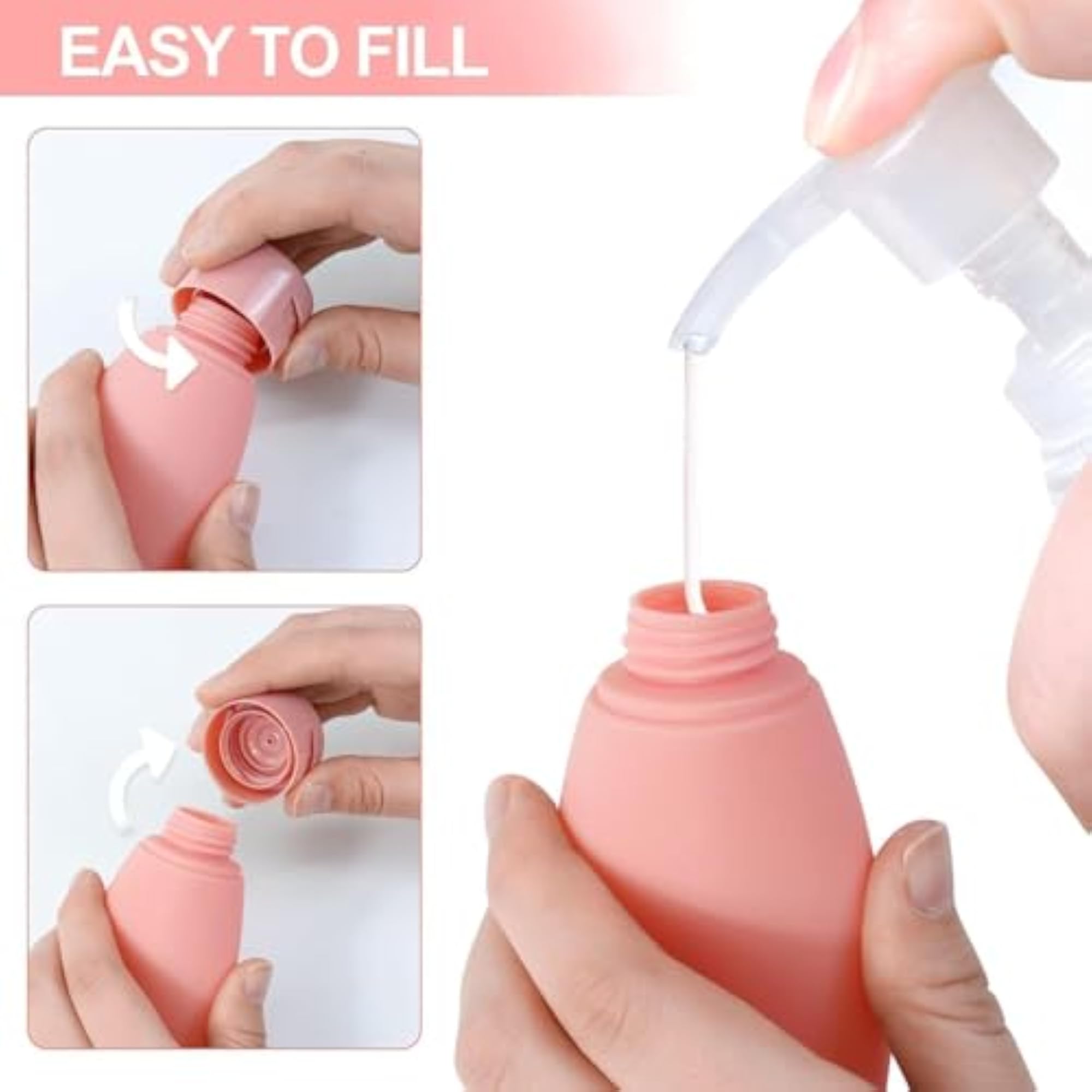 Travel Shampoo Bottles Set 3 Pcs