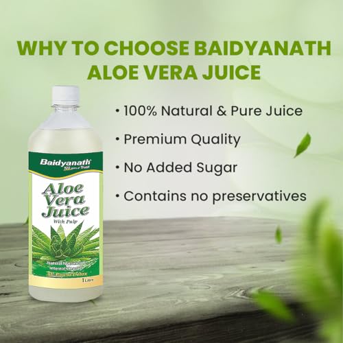 Image of Baidyanath Amla & Aloe Vera Juice Combo 1L Each | Natural Vitamin C, Antioxidant & Enzyme Rich | Helps in Gut Health & Skin Nourishment | Vegan, GMP Certified & Preservative Free (Pack of 2)