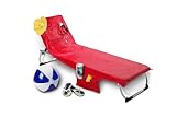 frotteestoff baumwolle Lieferumfang: Es wird die Strandtasche mit Funktion zum Liegetuch ausgeliefert. Der Ball, Sonnenbrille, Creme, Zeitung, Badeschuhe, Hut sind nicht enthalten bei der Lieferung. !!! BEACHBAG DAS ORININAL !!!!