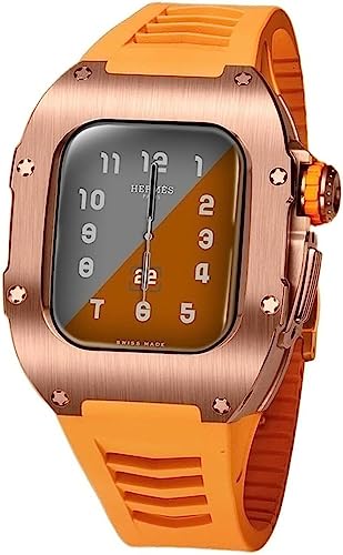 Boîtier de montre en alliage de titane 41mm et bracelet sport pour Apple Watch 8