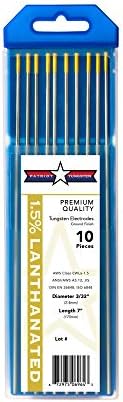 YESWELDER TIG Welding Tungsten Electrode 1.5% Lanthanated .040″x7″ (Gold, WL15/EWLa-1.5) 10-pk - View #8