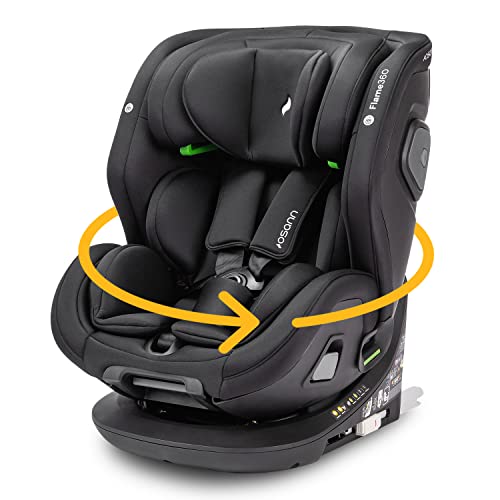 Osann Flame360 i-Size Kinderautositz Reboarder (40-150 cm) - All Black