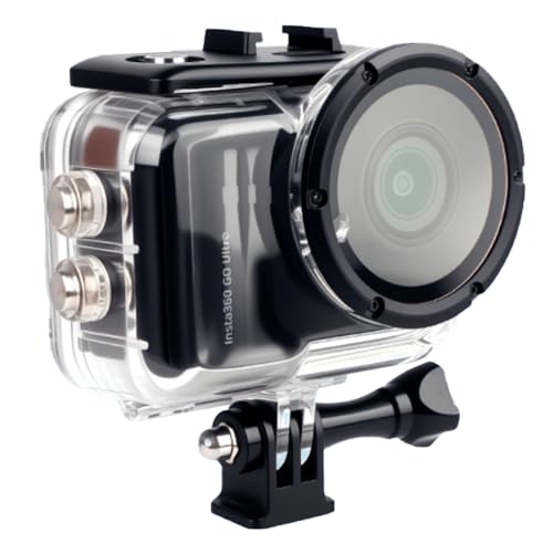 Waterproof Case Compatible with Insta360 GO Ultra,Protective Underwater Dive Housing Shell with Bracket Accessories