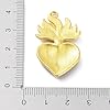 Craftora 20Pcs Golden Red Sacred Heart Charms Alloy Enamel Gothic Heart Link Charms for Earring Necklace Bracelet Jewelry Making, 36.5x22x4mm #3