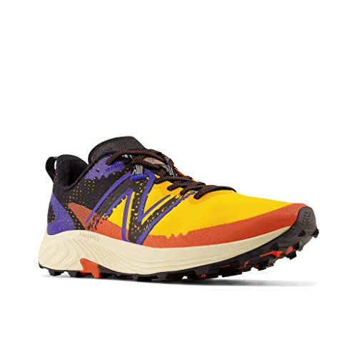 New Balance New Balance Men's FuelCell Summit Unknown V3 Running Shoe, Sunflower/Black/Infinity Blue, 7 Wide