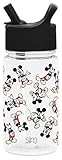 Simple Modern Kids Water Bottle with Straw or Sippy Lid BPA Free Tritan Plastic Cup for Toddlers, Dishwasher Safe Tumbler, Mickey Mouse: Retro, 16oz Water Bottle