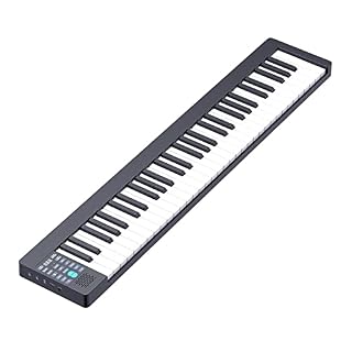 Piano numérique pleine grandeur à 61 touches Clavier électrique portable Piano Prise en charge des haut-parleurs intégrés Bluetooth Connexion MIDI Comprend un pupitre, une pédale de sustain, un sac de - Les Beatles, Paul McCartney, John Lennon, RIngo Starr, George Harrison