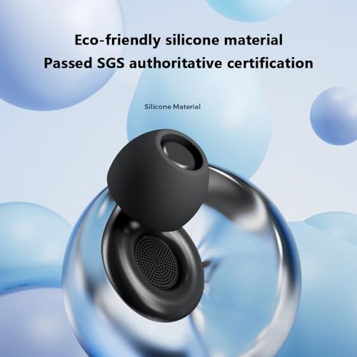 XFSRG Ohrstöpsel zum Schlafen mit 35 dB Geräuschreduzierung Silikon Wiederverwendbare Ohropax für Schlaf Arbeit und Reisen Inklusive 8 Ohrspitzen in 4 Größen und Tragetasche