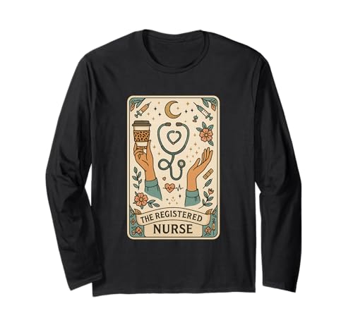 The Registered Nurse Tarot Stethoscope Coffee Floral ����T�V���c