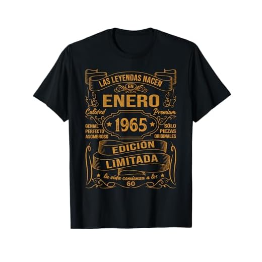 Las Leyendas Nacen En Enero 1965 60 Cumpleaños Regalo Camiseta
