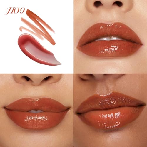 Image of evpct Red Brown Matte Liquid Lipstick Marker Pen Lip Liner Set with Lip Oil, Shine Finish, 2 in 1 Lipgloss Lipstick Long Lasting Waterproof for Women, Lips Color Stain 24hr Original Smudge Proof