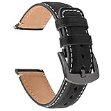 【Echtes Lederarmband】Das brünierte Leder zeichnet sich durch eine klare Hautstruktur, einen glatten Griff und einen natürlichen Glanz aus und bewahrt die ursprüngliche Textur des Leders. Die Öldichtungskante ist mit einer stabilen D-förmigen Edelstahlschnalle und feinem Nähen versehen und passt gut, ist nicht leicht zu knacken.