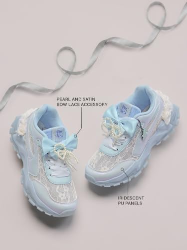 The Souled Store blue lace sneakers – image 4