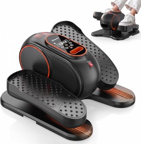 ANCHEER Under Desk Elliptical Machine - Electric Elliptical Leg Exerciser for Seniors with 12 Speeds & Remote Control, Portable Quiet Pedal Exerciser Machine for Home Office