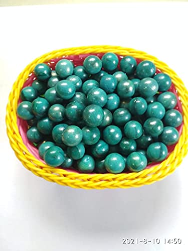 Image of Decorative Glass Marble Kanche Pebbles for Decoration & Kids Playing Kanche /goli Glass Marbles(Green 480 Gram)