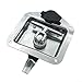 Folding T-Handle Lock For Truck Trailer Door, Heavy Duty Cam Latch With 2 Keys For Tool Box, RV, Semi-Trailer, Industrial Cabinet(Silver)