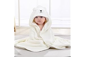 Ultra-Soft Hooded Bear Towel for Little Explorers