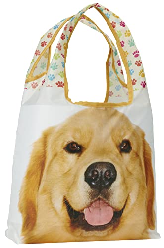 Golden Retriever Reusable Grocery Tote Bag