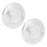 NTHREEAUTO Clear Flat Turn Signal Lens Cover Compatible with Harley Touring Electra Glide Road King