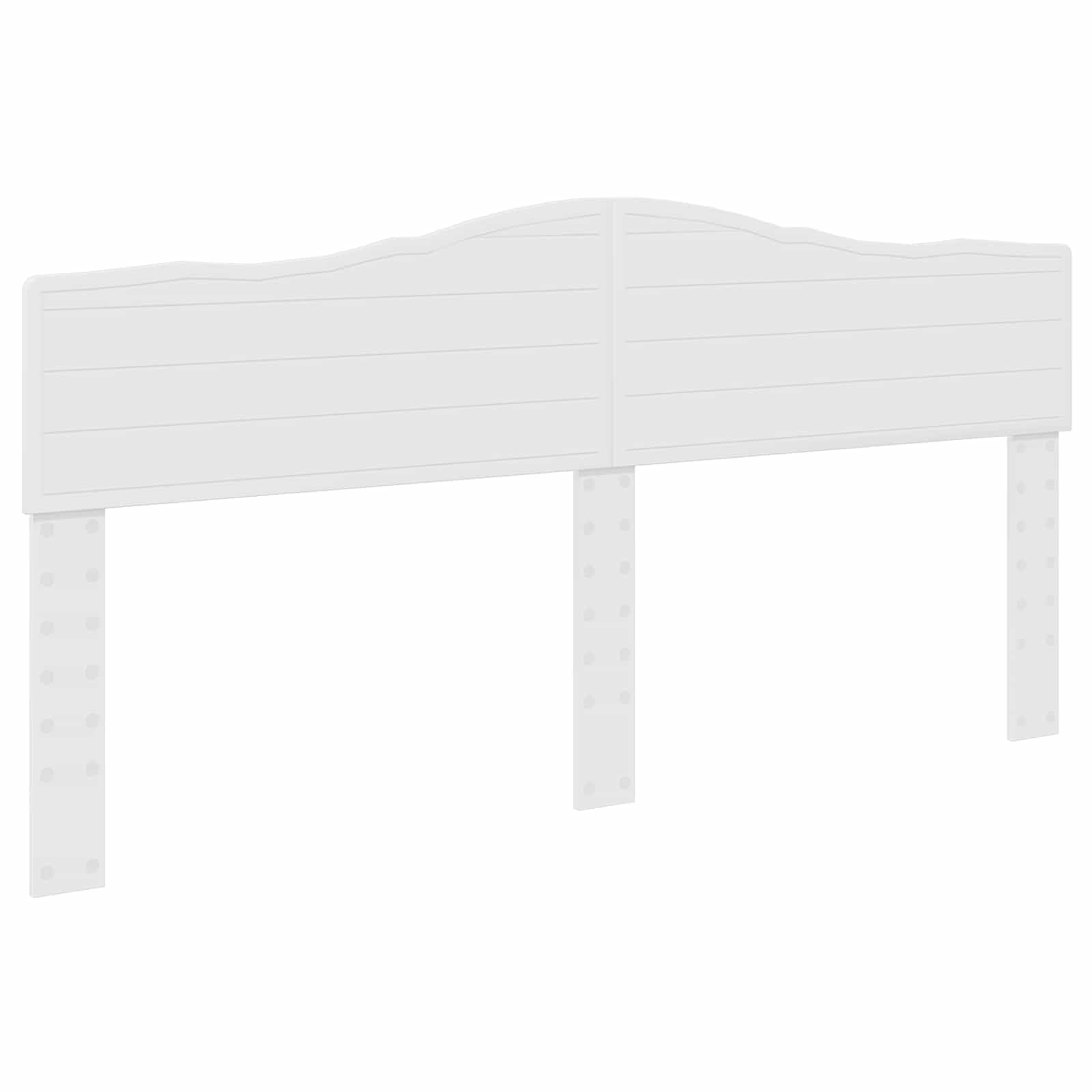 vidaXL Testiera Bianco Legno Multistrato, Testata Rettangolare Elegante, Arredo Camera alla Moda, Design Resistente e Moderno, Estetica Minimalista