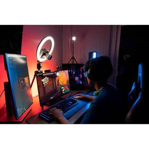 Joby Beamo Anillo de Luz 12'', Anillo LED Grande para Teléfonos o Cámaras, 3 Modos Luz y 10 Niveles de Brillo para Vídeo, Vlogging, Transmisión en Directo, Creación de Contenidos - imagen 7
