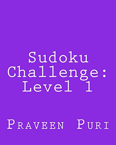 Sudoku Challenge: Level 1: Large Grid Sudoku Puzzles