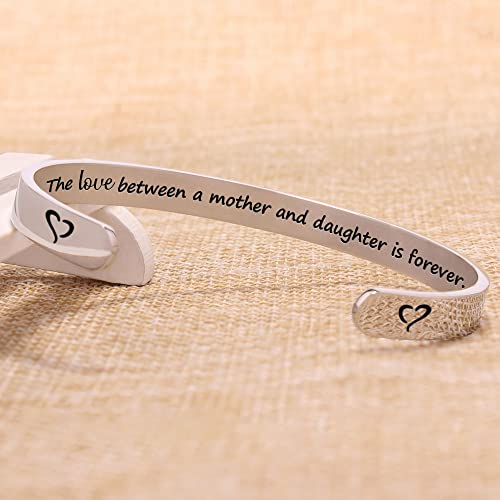 Btysun Bracelets for Women Mothers Day Bracelet Gifts from Daughter Inspirational Gifts for Women Graduation Gifts for Her Motivational Birthday Cuff Bangle Friendship Personalized Mantra Jewelry…