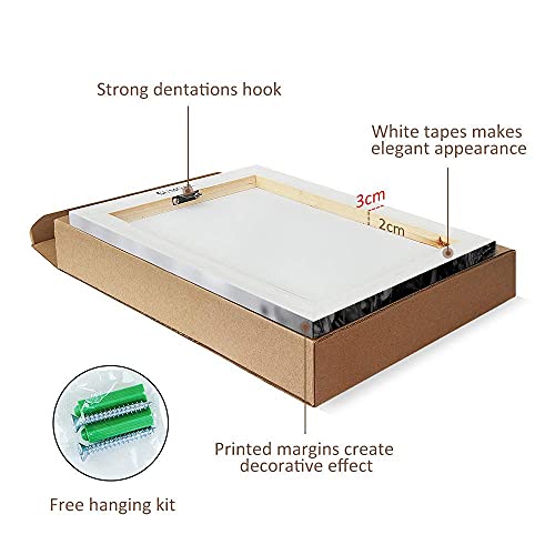 Sumgar Pink Wall Art Bedroom Modern Pictures Fashion Canvas Prints Rose Gold Paintings Geometric Love Framed Artwork Teen Girls Dorm Decorations,12X12 In #TOP3