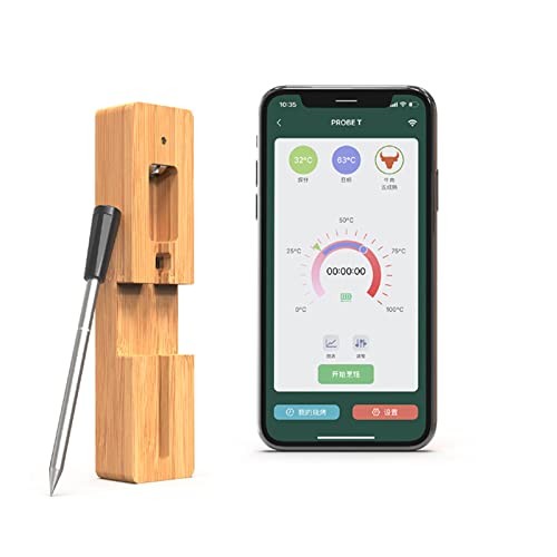 TKMARS Grillthermometer Bluetooth Grillthermometer Steak Thermometer 50m...