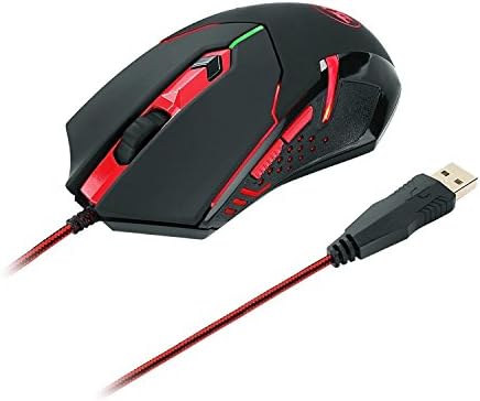 Redragon S101-UK Gaming Keyboard and Mouse, Plus Mouse Pad and Gaming Headset Combo Silent Quiet Wired Rainbow Backlit Keyboard Set for Computer PC Gaming (UK-Layout)
