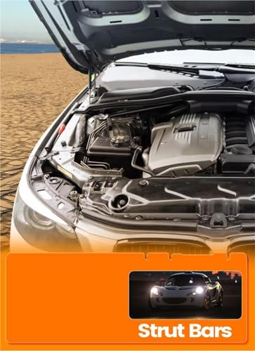 Vérins de capot pour Série 3 E90 E91 E92 E93 2004-2013 ressort à gaz avant - 4