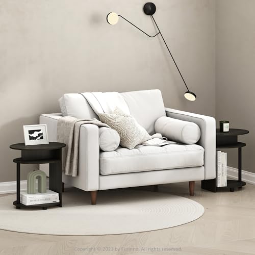 Set de 2 mesas auxiliares ovaladas Furinno JAYA con 15% de descuento